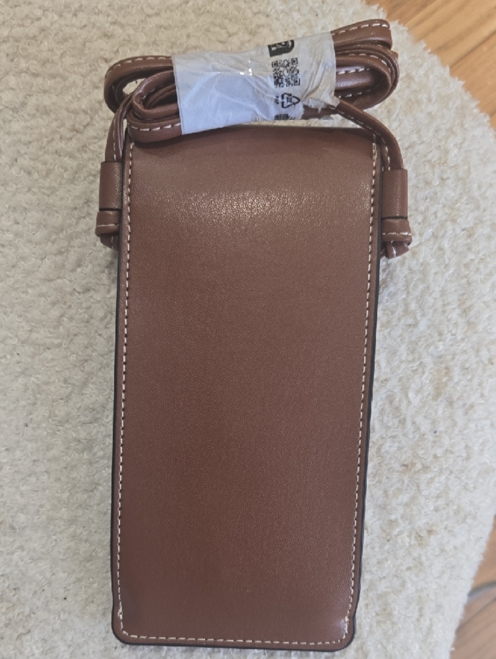 Celine Brown Belt Bag Sunglass Pouch with White Stitching - Picture 2 of 5